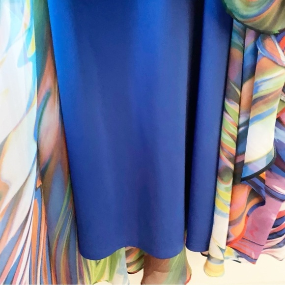 BOSTON PROPER Multicolor Swirl Embellished Maxi Dress Resortwear Vacation - Picture 2 of 12